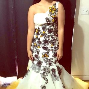 One shoulder prom dress